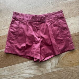 French Connection classic High Waist Maroon Shorts 6